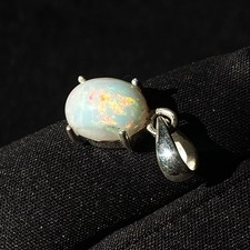 Natural Ethiopian Opal Fire Gemstone 925 Soli...