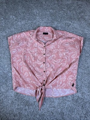 Margaritaville Island Reserve Women s Shirt XXL Peach Button Down