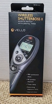 Vello Wireless ShutterBoss Remote Switch Digital Timer RCW-II-C For Canon