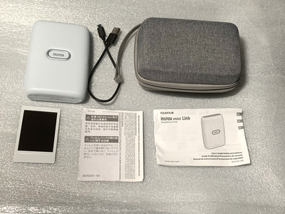 Fujifilm Instax Mini Link 1 Smartphone Printer - Ash Clay White Tested & Works