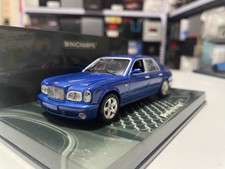 1:43 Minichamps Bentley Arnage T 2004 Blue Diecast Model-without paper box