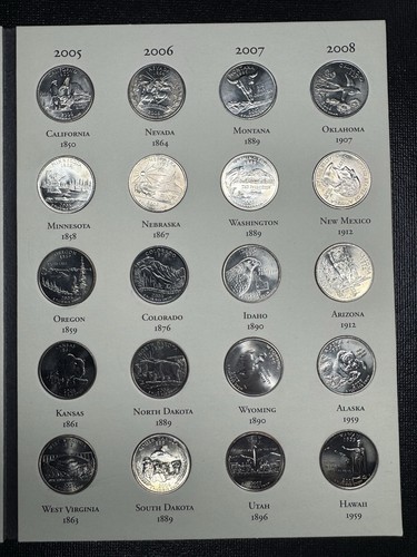 Fifty State Commemorative Quarters 1999-2008 - Picture 5 of 5