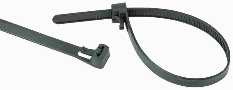 PRO POWER - Pengikat Kabel Boleh Guna Semula 200mm x 8.00mm Hitam (Pek 100) - Image 1 of 1