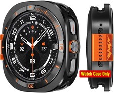 2 in 1 Metal Cover for Samsung Galaxy Watch Ultra 47mm Rugged Bumper Case