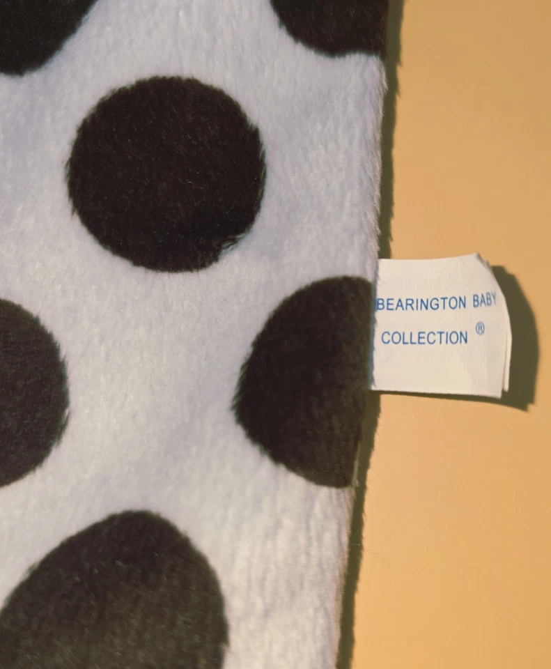 Bearington Baby Collection Azul Marrón Lunares Seguridad Lovey Wee Bear Nuevo con Etiquetas Foto 4 de 4