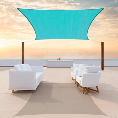 Colourtree 8 X 12 Turquoise Rectangle Sun Shade Sail Canopy Awning Shelter