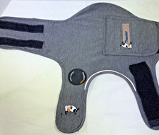 Thundershirt Size XS Classic Dog Anxiety Travel Gray Thunder Storms Vest