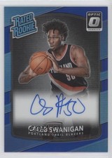 2017-18 Panini Donruss Optic Blue Prizm Signatures 31/49 Caleb Swanigan Auto 7rc