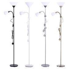 175cm Tall 2 Way LED Floor Lamp Adjustable Lounge Reading Free Standing Light