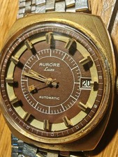 Montre Vintage Aurore Luxe Automatic watch 35mm + Bracelet Good working order