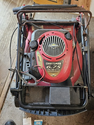 #ad #ad 21quot; Craftsman 6.75 MRS Push mower Hi Tunnel Mulcher Front Gear Drive $150.00