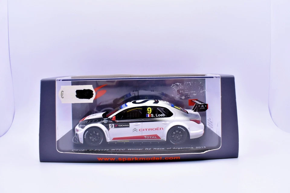 Modellino auto scala 1:43 citroen c-elysee wtcc spark model modellismo statico - Immagine 2 di 4