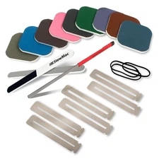 StewMac Rough Fret Smooth + Shine Set, Guitar Fret End Dressing And Polishing...
