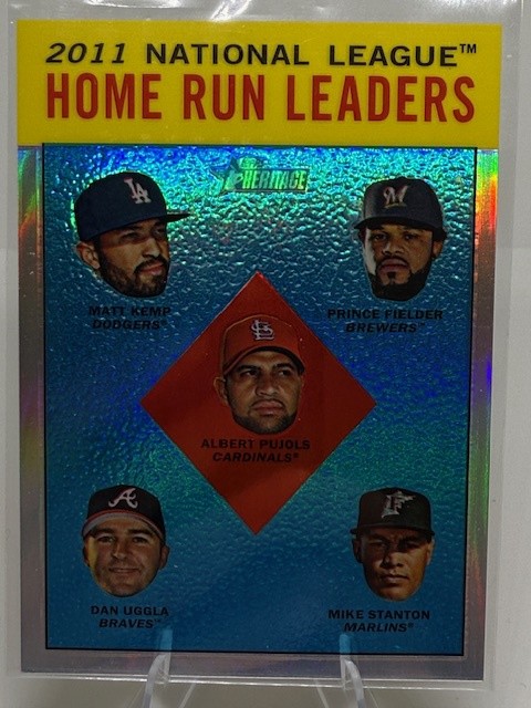 2012 Heritage Kemp Fielder Pujols Uggla Stanton Chrome Refractors /563