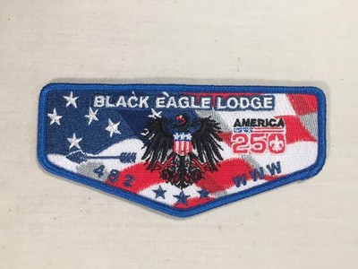 Black Eagle OA Lodge 482 Scouting America 250th ann Flap BSA Patch