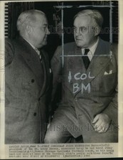 1943 Press Photo Browns baseball's Jimmy Conzelman & Don Barnes, St. Louis, MO