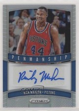 2019-20 Panini Prizm Penmanship Silver Prizm Rick Mahorn #PM-RMH Auto 0p5