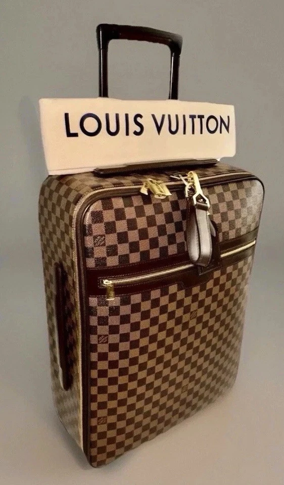 路易威登 Pegase Legere Damier 滚动行李箱带服装防尘袋 正品证书 UEC — 第 3/4 张图片