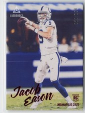 2020 Panini Chronicles #208 Jacob Eason Luminance Update Rookies Red #/199
