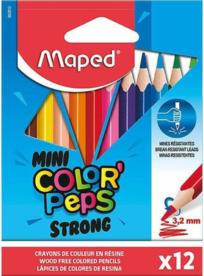 Ergonomische Drei-Kant-Buntstifte - COLOR'PEPS STRONG MINI - Stabile Mine