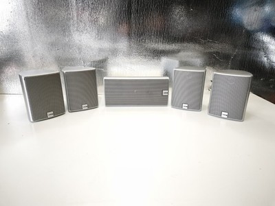 5x Canton MX 5,1 Lautsprecher Boxen Satelliten Silber 2-Wege System