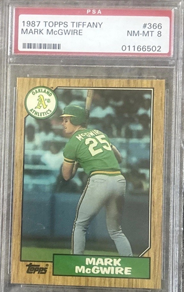1987 Topps - Mark McGwire #366 Tiffany Oakland Athletics 