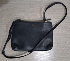 Ralph Lauren Blue Leather Crossbody Purse New