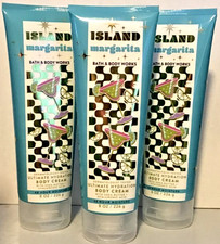 ISLAND MARGARITA BODY CREAM 48-HR MOISTURIZER 8 OZ BATH BODY WORKS 3-PACK LOT