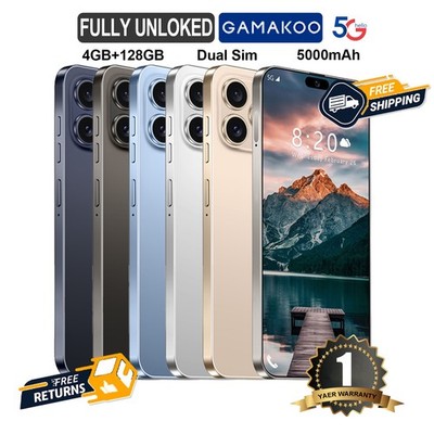 Unlocked Cell Phone G15 Pro Max 128GB+4GB Dual Sim Android Smartphone 5000mAh