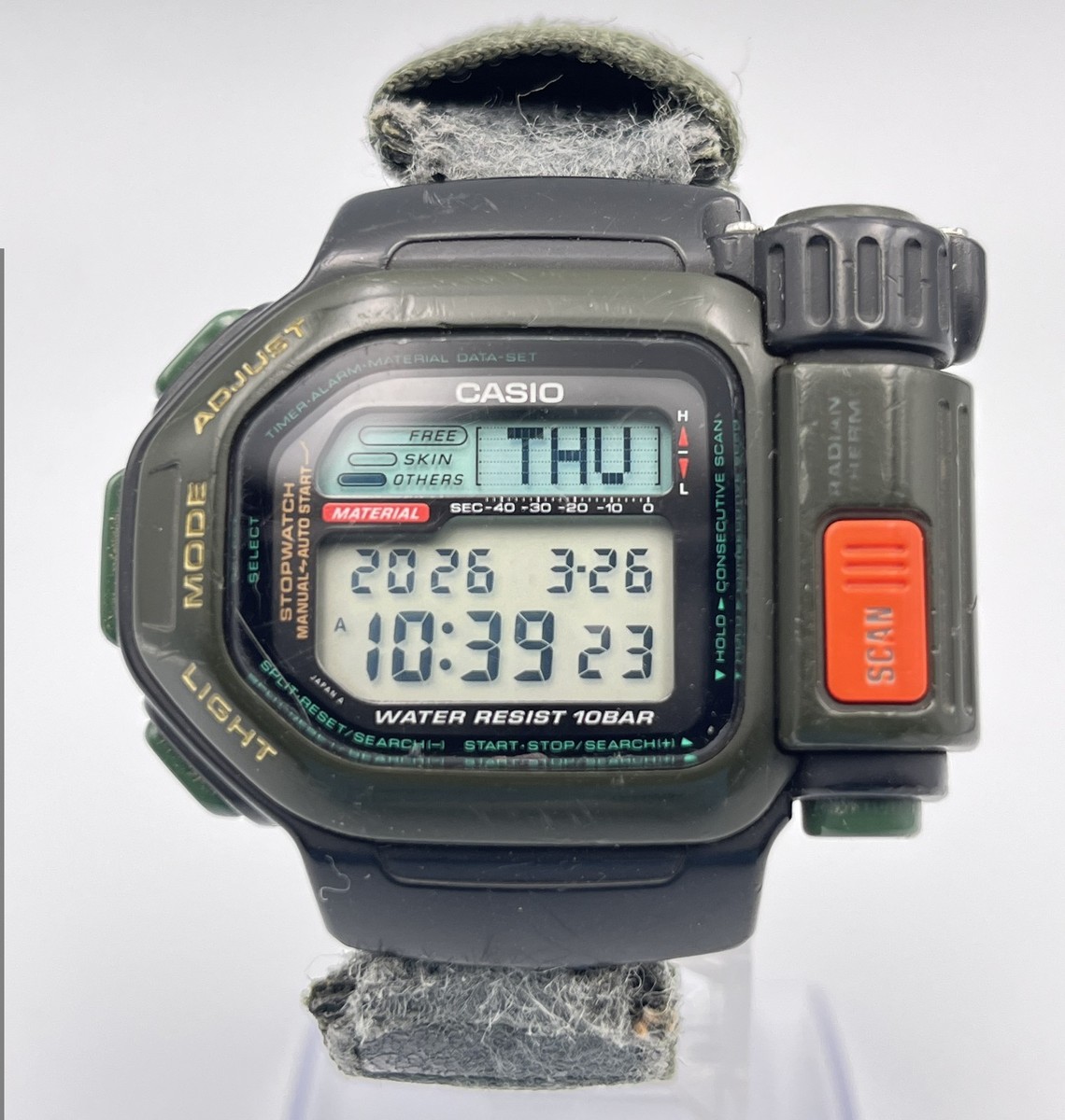 CASIO TSR-110 Thermo Scanner Vintage Digital Quartz Watch Japan
