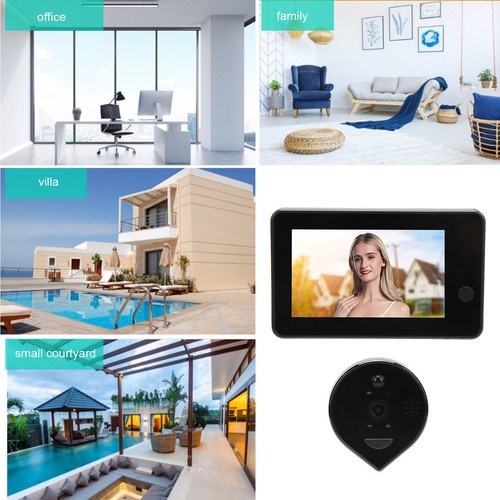 Bezprzewodowa przeglądarka drzwi Peephole wideo dzwonek do drzwi kamera 1080P 4,3 cala LCD Motion De FY - Zdjęcie 12 z 22
