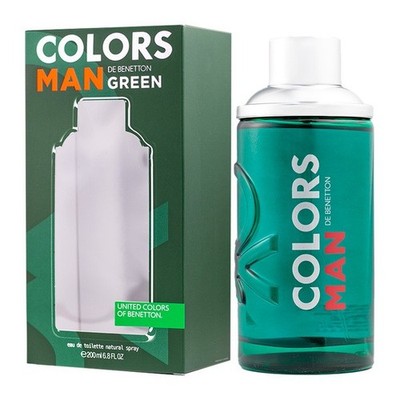 Benetton COLORS GREEN 6.8 oz / 200 ml Eau de Toilette Spray New in Box