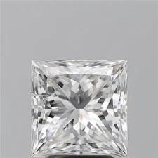 Cert. GIA 3.02 CT Princess Cut Natural Mined Diamond Loose E color SI2 clarity