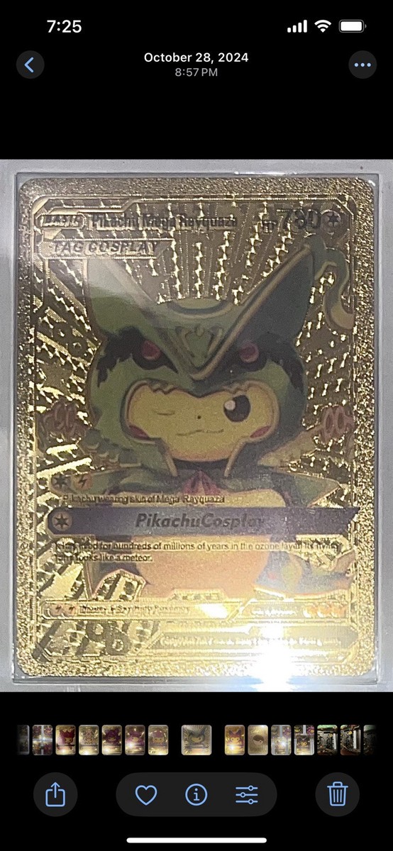 pokemon card pikachu mega rayquaza Pokemon Center Japan Pikachu as Mega Rayquaza: 20cm -Poncho Wearing Pikachu-  Mini-Plush & 1 Trading Card Bundle (20034): Buy Online at Best Price in UAE