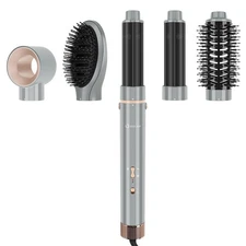 5-in-1 Hair Dryer Brush Styler 110000 RPM Ionic Air Volumizing Tool Gray