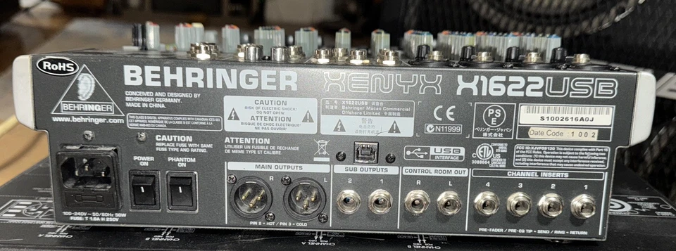 Behringer XENYX X1622USB Mixer With FX - Image 2 of 4