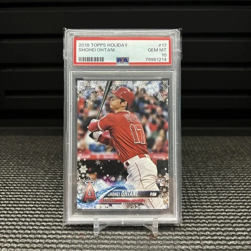 2018 Topps Holiday - Shohei Ohtani #HMW17 (RC) Rookie PSA 10