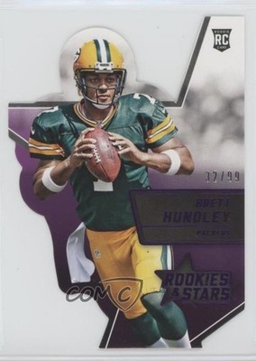 2015 Panini Rookies & Stars Die-Cut Purple /99 Brett Hundley #RSR17 RC 0gg4