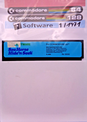 COMMODORE 64/128 -- SEA HORSE HIDE'N SEEK (CBS - DISK)