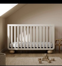 Amalfi 5-in-1 Convertible Crib with Toddler Guardrail - Frosted Oat