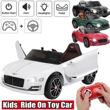 Battery-Powered Bentley Style 12V Ride-On Car for Kids W/ Remote Control 2 35W