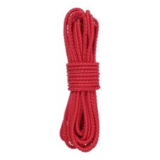 11 Yard Leather Cord, 5.5mm Round Braided Leather Strips, Red