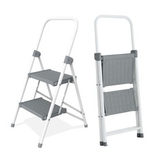 Image of 2 Step Foldable Ladder Non Slip Indoor Task Portable Stool 120KG Weight Capacity