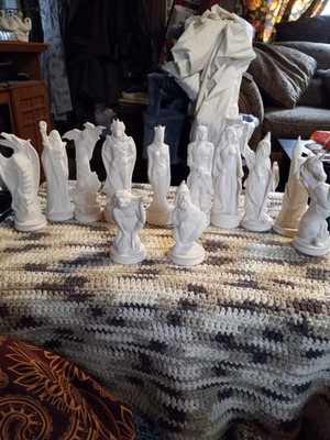 Doc Holliday Ready To Paint Good Versus Evil Chess Set With Walls And Corners...
