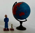 HERGE - FIGURINE TINTIN ET MILOU MAPPEMONDE - PIXI- 2000