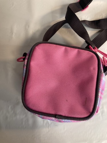 2008 Hello Kitty Sanrio Collectible Crossbody Bag Pink Blue Plaid Preppy Cute - Picture 5 of 8
