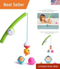 4pc Magnetic Fishing Bath Toy Set for Toddlers - Develops Hand-Eye Coordination