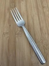 TOWLE Stainless MASON FROST Satin Center Glossy Outlined SALAD FORK 7.5”