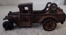 ARCADE RED CAST IRON WRECKER TOW TRUCK 5  221 Rare  Tow Part Broken As Is 