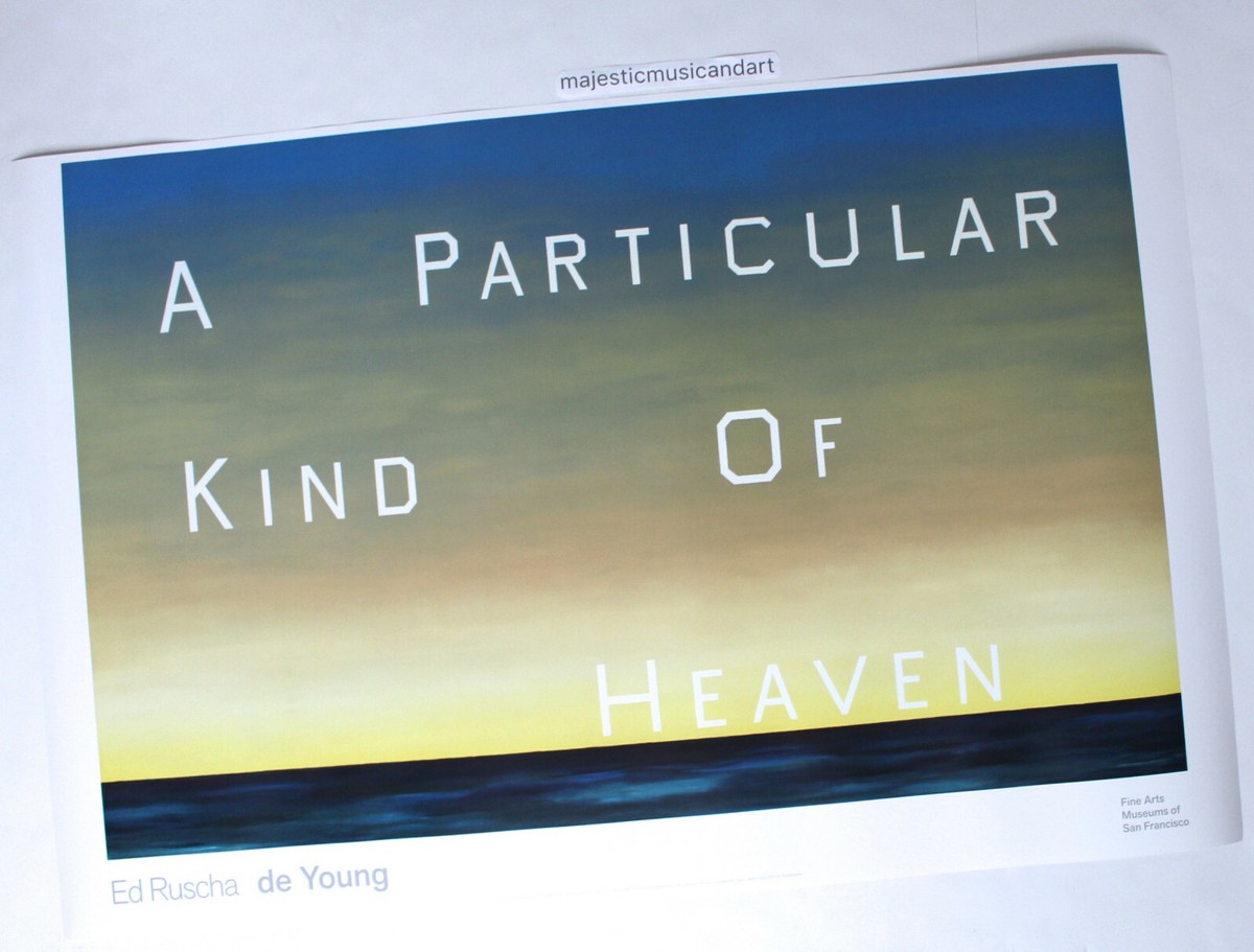 ED RUSCHA HEAVEN 2016 EXHIBITION POSTER | eBay